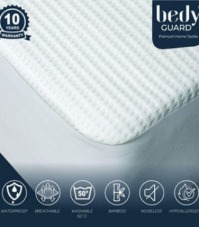 BAMBOO PREMIUM Waterproof Noiseless Mattress Protector – Jacquard